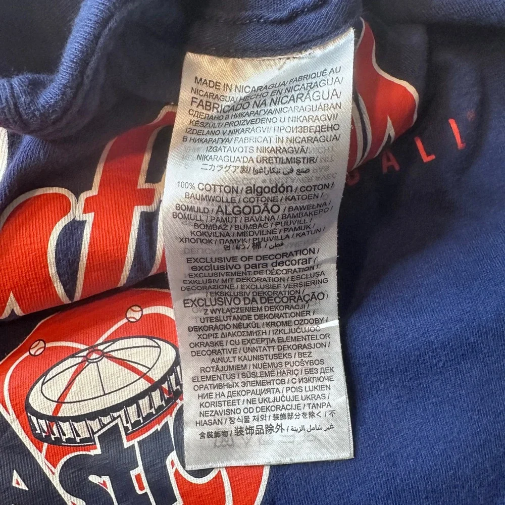 Houston Astros Nike T-Shirt Mens S Blue MLB N199P-44B Graphic Tee Short Sleeve